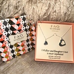 FAO Schwarz Mother Daughter Necklace Set